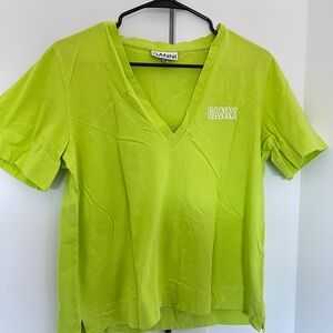 Green Ganni T-shirt